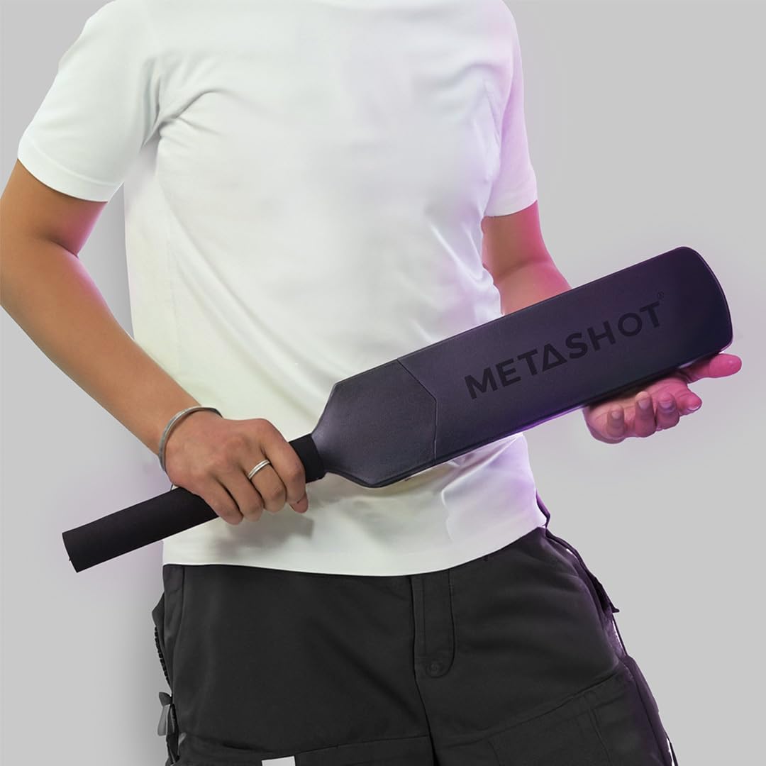 Metashot Smart Cricket Bat Game | Motion Sensor Gaming Bat for TV & Mobile | Indoor Cricket Game | Bluetooth Bat Controller