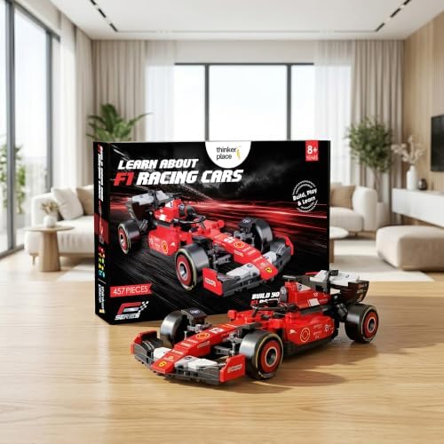 Lightning F1 Race Car Building Block Toy Set for 7+ (457 Pieces) Gifting for Boys and Girls