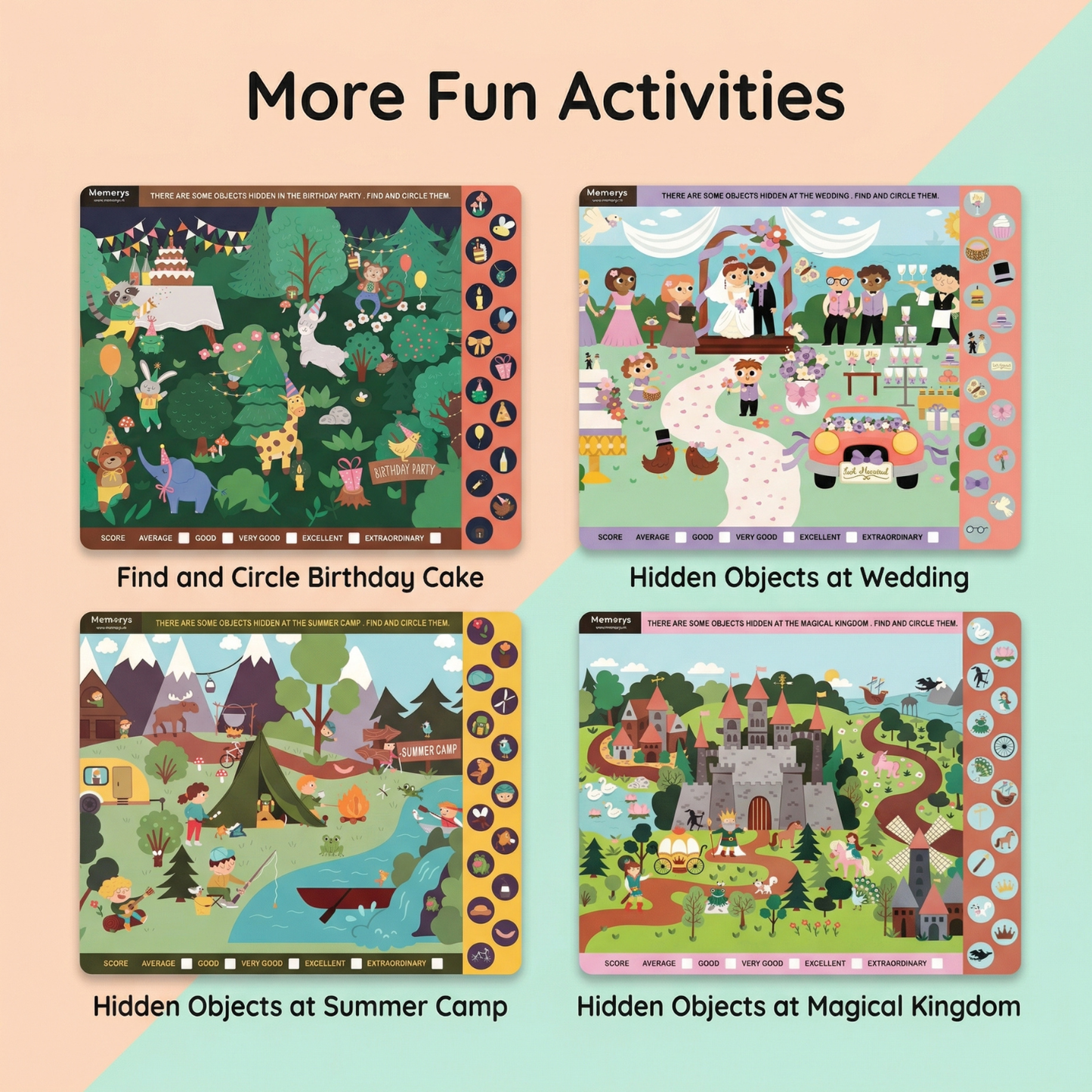 Look & Find Fun - Activity Mat Set!