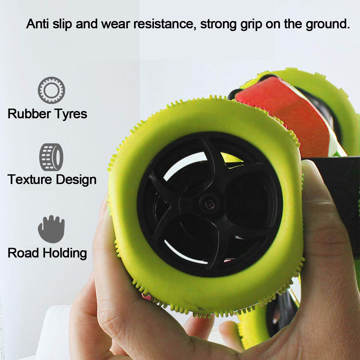 Magicwand R/C Rechargeable ABS Plastic 360 Degree Rolling,Rotating Off-Road Monster Stunt with Led Lights【3 Yrs & Up】【Pack of 1】【JZL Red & Yellow】
