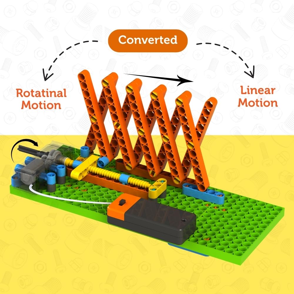 BLIX Power Screw, Plastic, 7 in 1 DIY STEM Toys for Kids, Educational & Construction Activity Game for Kids, No. of Parts- 186+, Made in India
