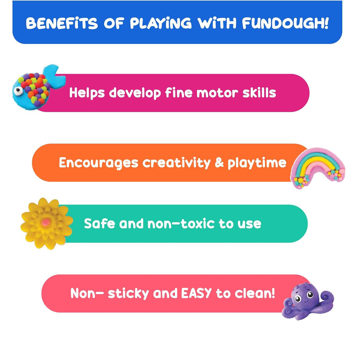 Fundough Funskool Little Chef's Restaurant Set, Play Set for Kid, 6 Colorful Tubs of 25g Each (150g Total), Learning, Fun & Engaging Activity, Multicolour, Gift Set for Kids, Age 3+ Years