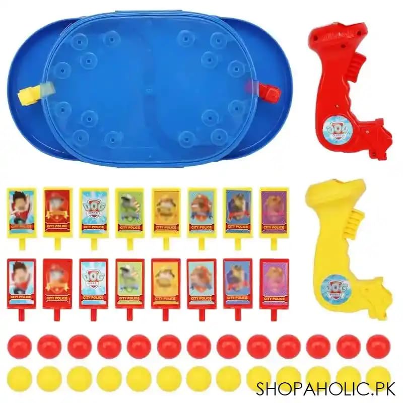Pinball Game Board with Joystick, Kids Marble Shooting Interactive Table Game