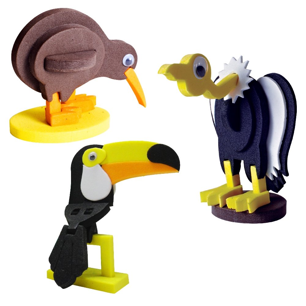Imagimake Mapology Birds Around The World | Make 13 Miniature Models| 3D Puzzle for Kids | Birthday Gift for Girls & Boys | Educational Toys for 5,6,7,8,9 Years