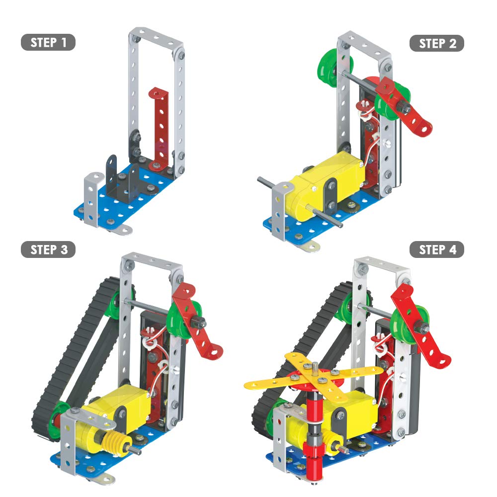 Mechanix Robotix-2 STEM Toy, Building and Construction Set for Boys and Girls Age 8+ Years, Motor and Gear