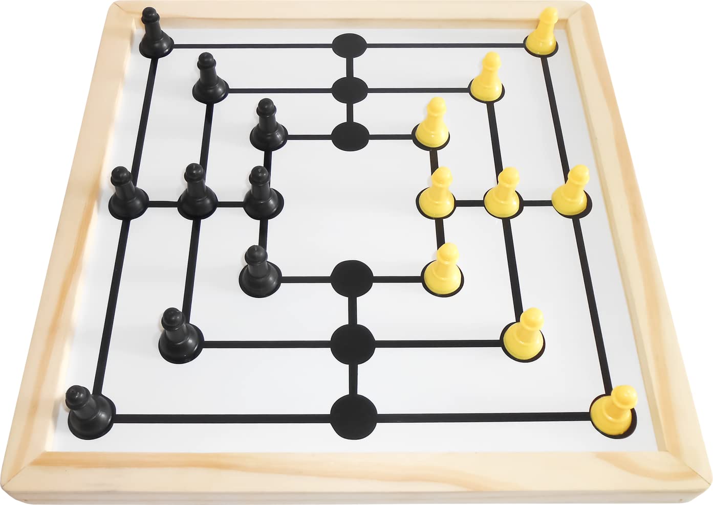 ZUDO TOYS Family Game (2 in 1 Chess & 9 Men)
