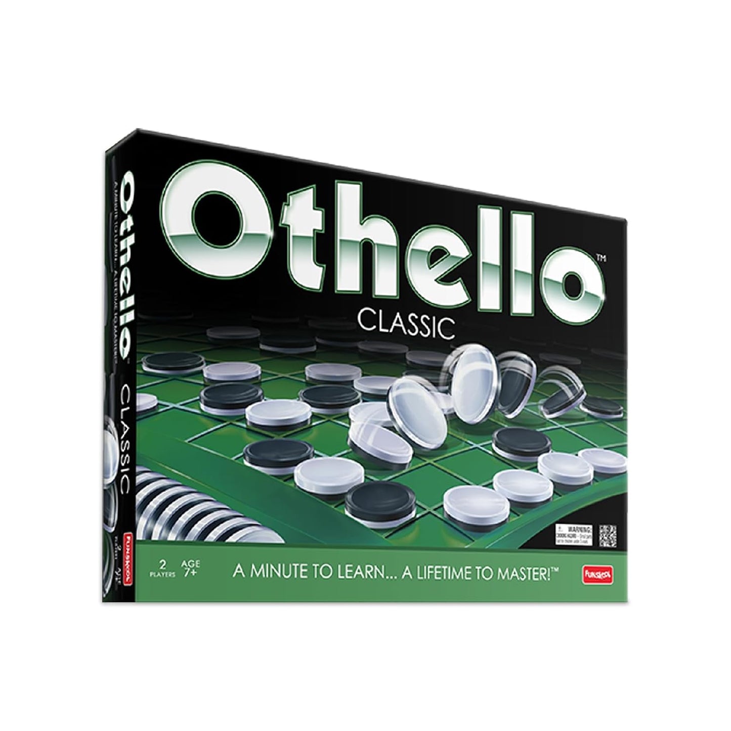 Funskool Othello Classic, Strategy Game, Board Game for Kids, Adults, Families, Educational, Fun, 2 Players, Family Fun, Learning Activity Toy for Childrens, Gift Set for Kid, Ages 7+ Years