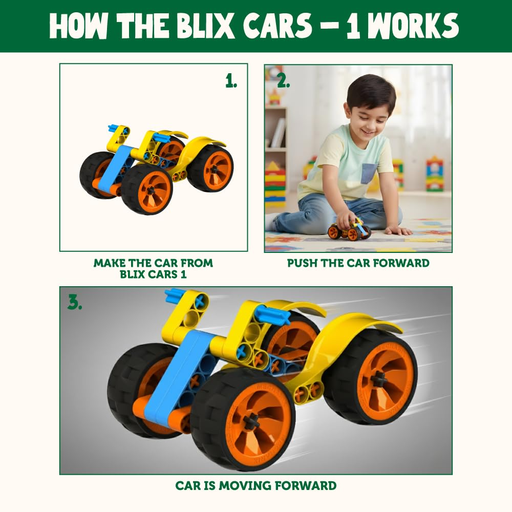 Blix Cars-1 Car Toys for Kid | Car Toys for Kid 5+ Years | Car for Kids | Car for Kids to Drive 5 Years 12