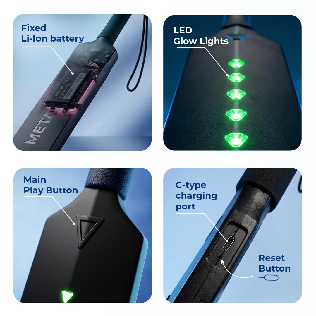 Metashot Smart Cricket Bat Game | Motion Sensor Gaming Bat for TV & Mobile | Indoor Cricket Game | Bluetooth Bat Controller