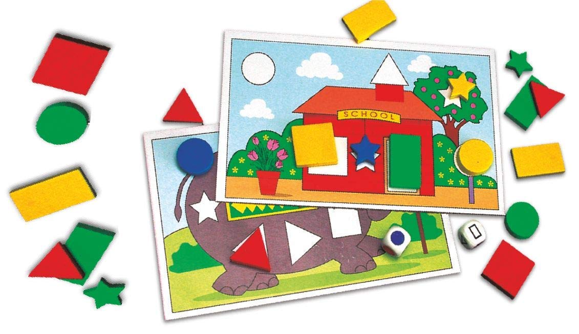 Creative's Fun With Shapes And Colours Board Game (Multi-Color), Kid, Multicolor
