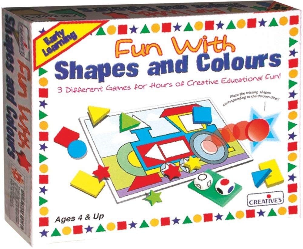 Creative's Fun With Shapes And Colours Board Game (Multi-Color), Kid, Multicolor