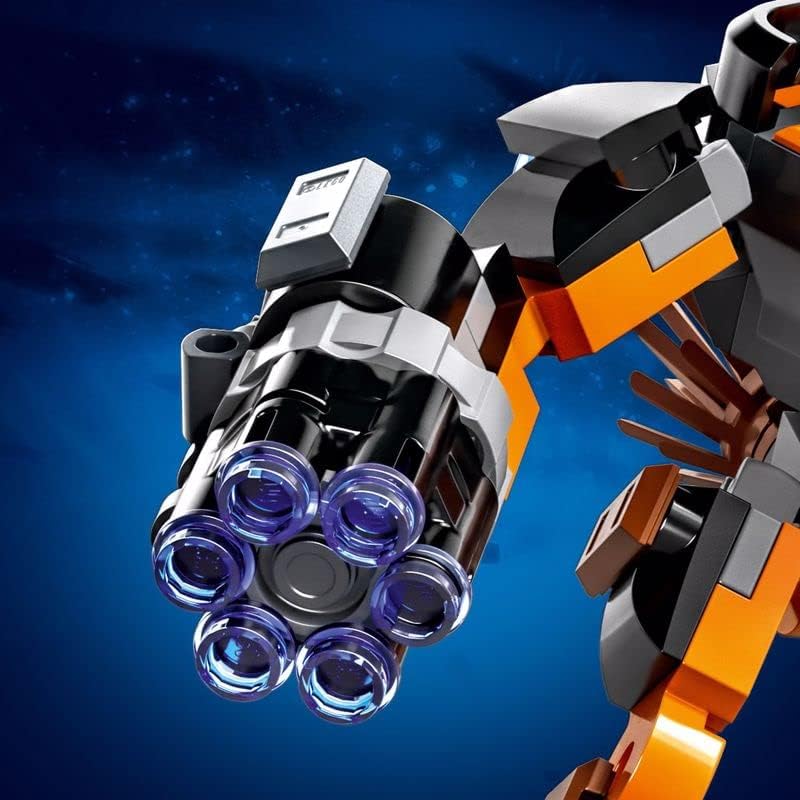 LEGO Marvel Rocket Mech Armour Set, Guardians of the Galaxy Racoon Buildable Action Figure Toy, Avengers Collectable Gift Idea for Kids 6 Plus Years Old 76243