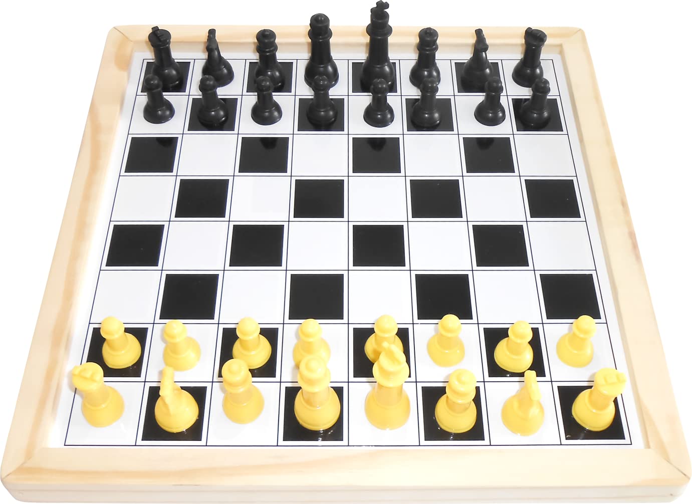 ZUDO TOYS Family Game (2 in 1 Chess & 9 Men)