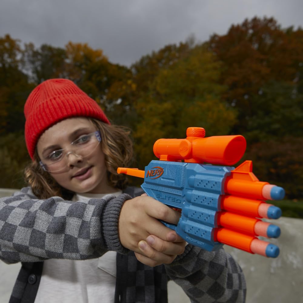 Nerf Elite 2.0 Face Off Target Set,Includes 2 Dart Blasters & Target & 12 Nerf Elite Darts,Toy Foam Blasters for Kids Outdoor Games,Multicolor