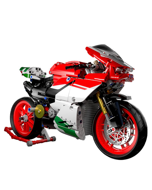 dOvOb Motorcycle V4 Model Building Blocks Set, 803 Pieces, 1:5 Scale, Compatible with Major Brands, Ages 12+