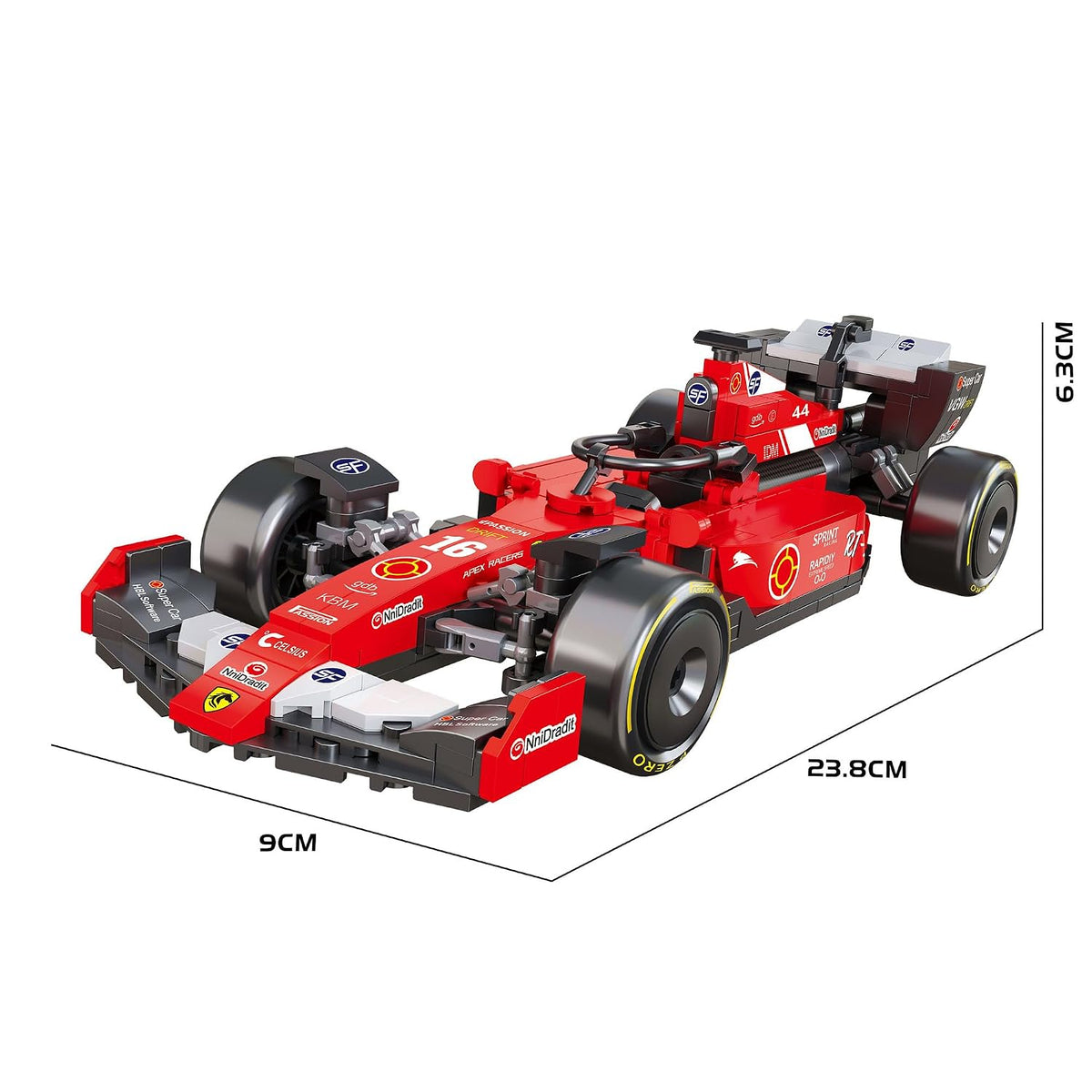 Lightning F1 Race Car Building Block Toy Set for 7+ (457 Pieces) Gifting for Boys and Girls
