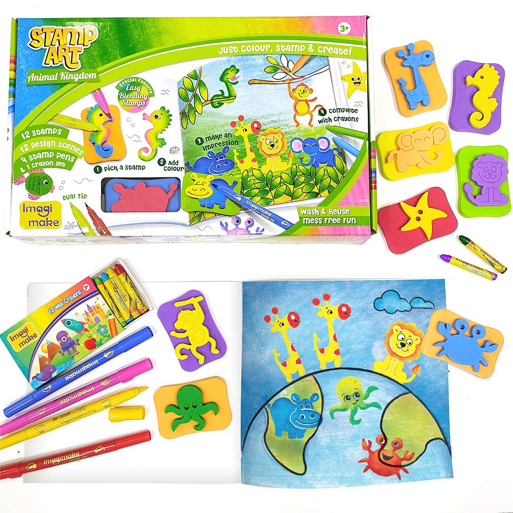 Imagimake Summer Crate - Educational & Creative Toys - Glass Painting, Clay Stickers, Puzzles, Paper Crafts, Clay Modelling - Age 5 Years & Above