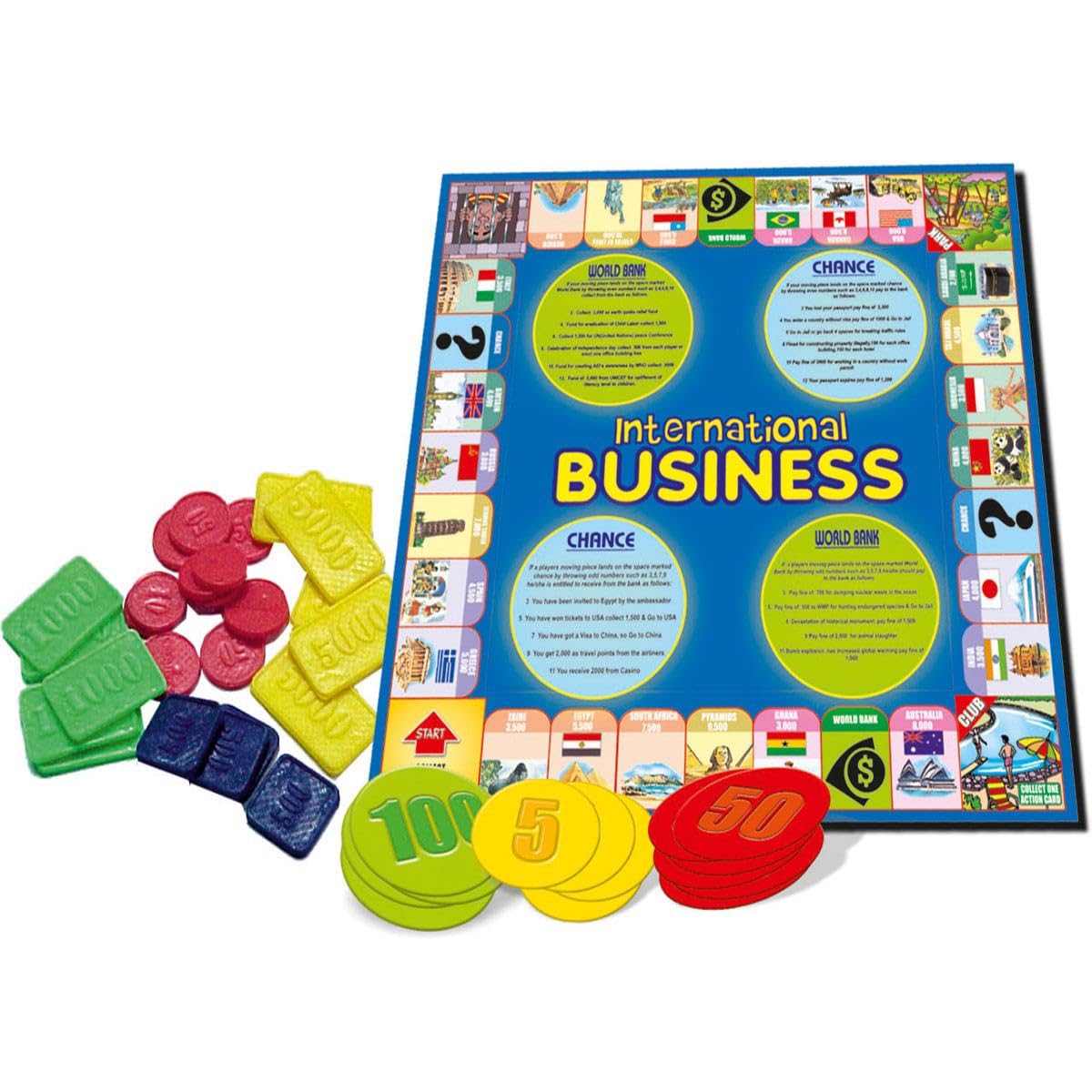 Creative's International Business Board Game - Business Tycoon Game for Kids & Adults, Learning & Educational Game - Best Gift for Unisex Kids - Ages 6 & Up
