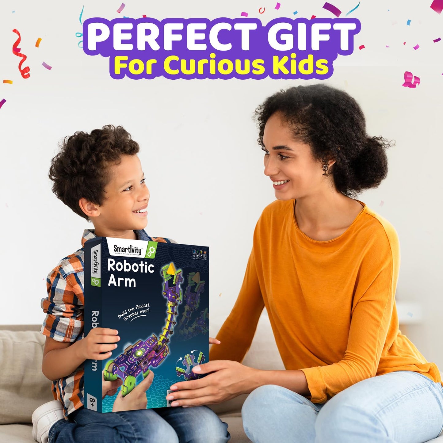 Smartivity Robotic Arm STEM Toy for Kids 8-14 Years | Handheld Grabber with Flexible Neck | Educational Science Toy for Creative Play | Birthday Gift for Boys & Girls