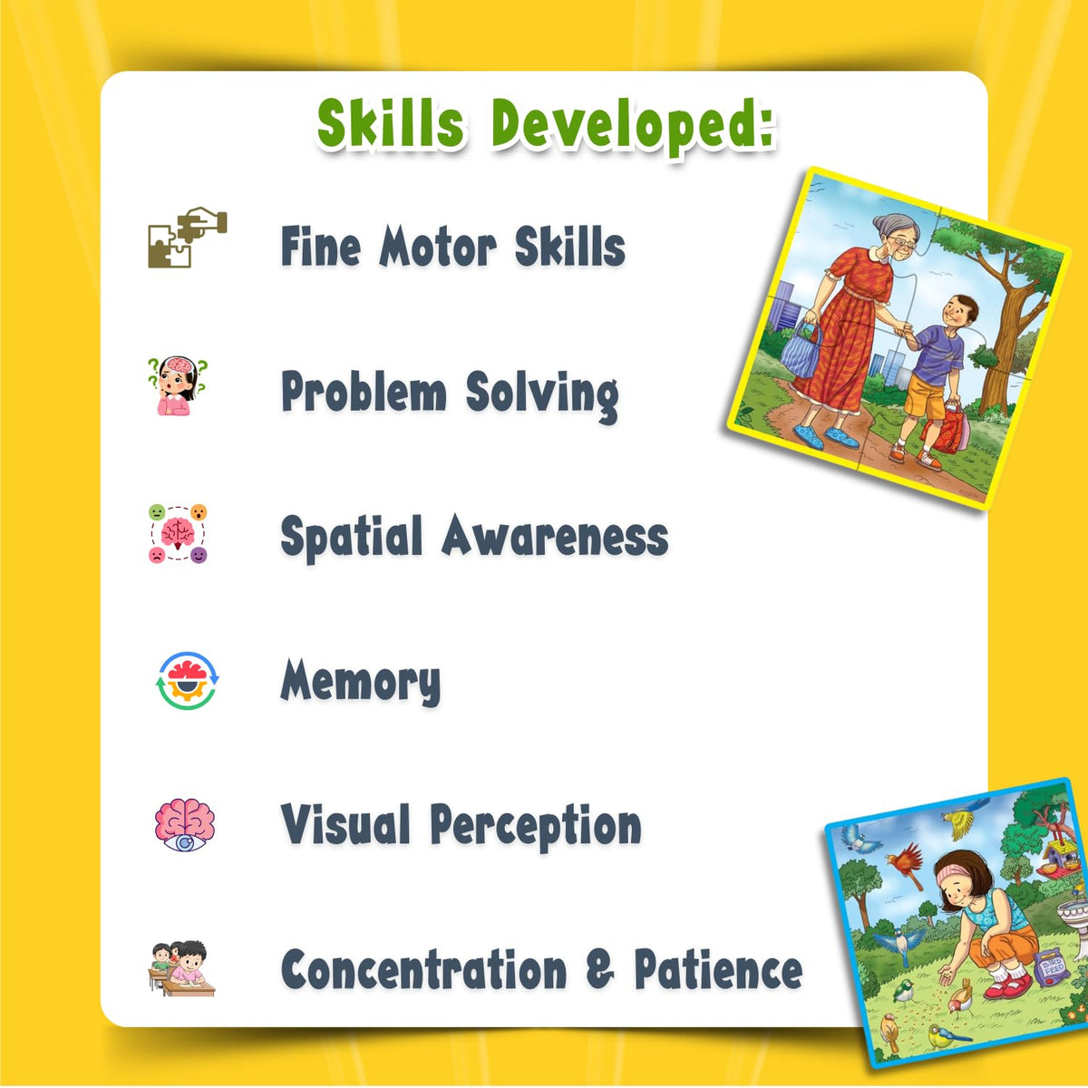 Creative’s Good Deeds Educational Puzzles Set for Kids Preschool Learning Toy Social Skills Problem Solving Early Development Screen Free Learning Activity Game for Children Age 3 Years and Above