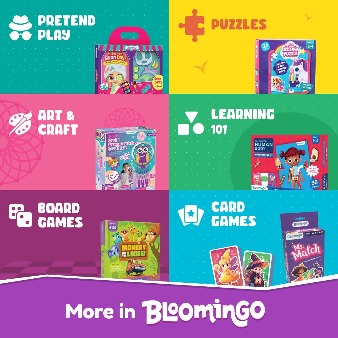 Bloomingo Magical Underwater Kingdom - Engaging Painting Craft Gift for Boys & Girls Age 4+ | Create Beautiful Ocean-Themed Rock and Shell Paintings | Encourages Focus, Patience & Creative Play