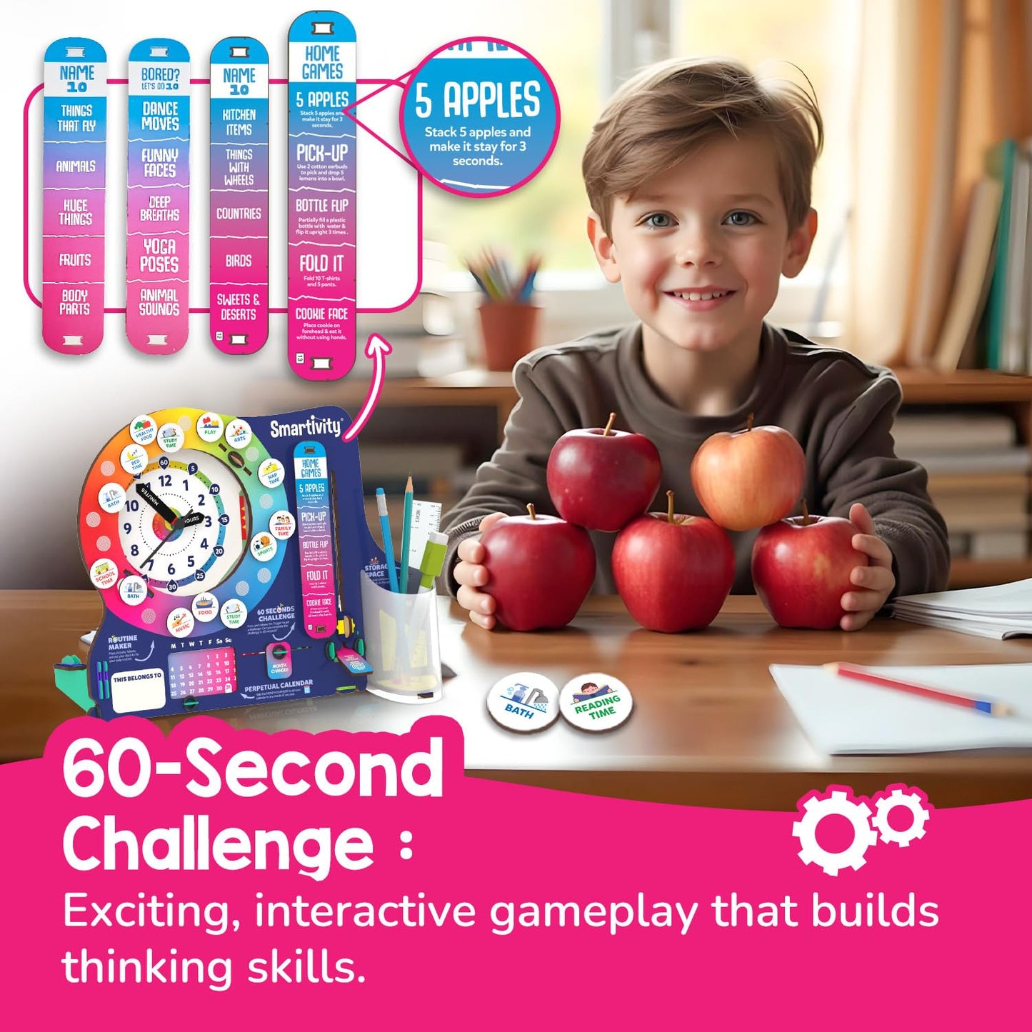 Smartivity DIY Interactive Clock & Organiser for Kids 6-12 Years | Features an Infinity Calendar | Educational STEM Toy | Birthday Gift for Boys & Girls Ages 6-12 Years
