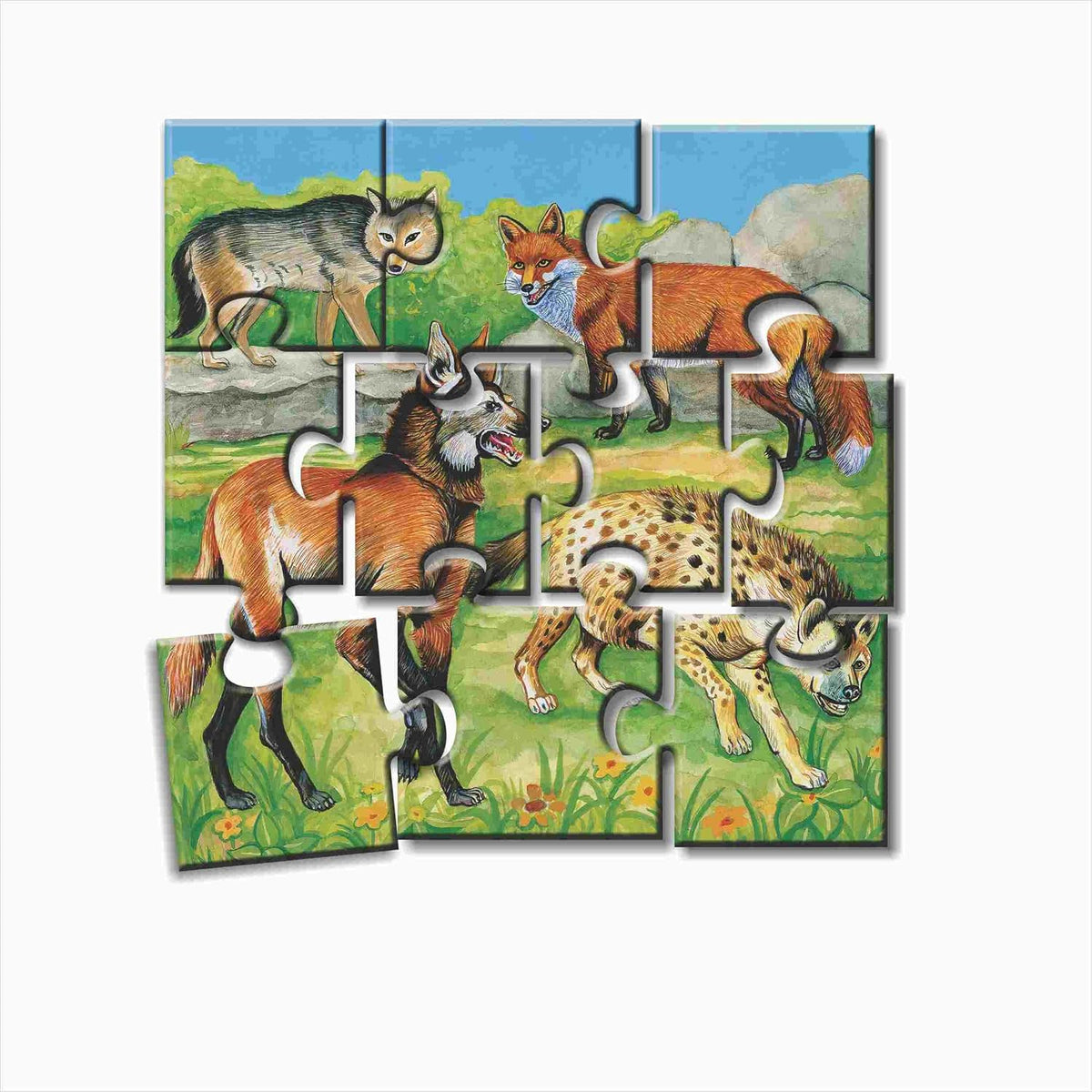 Creative's Animal Puzzles-4 For 24 Months To 48 Months