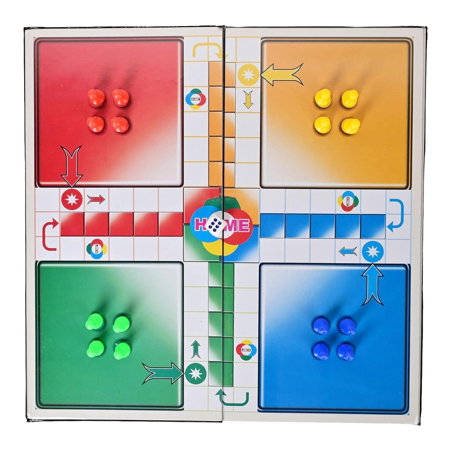 Ludo-Snakes & Ladders Sr., Board Game, Ages 5+, 2-in-1 Classic Family Game