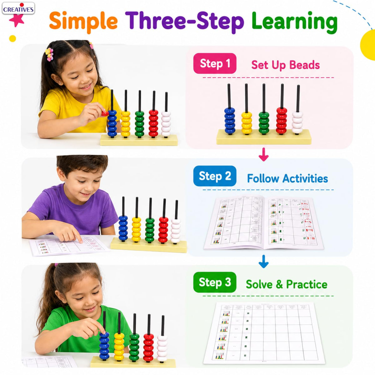 Creative's - CRE0951 Abacus Step 2 (Multi-Color)