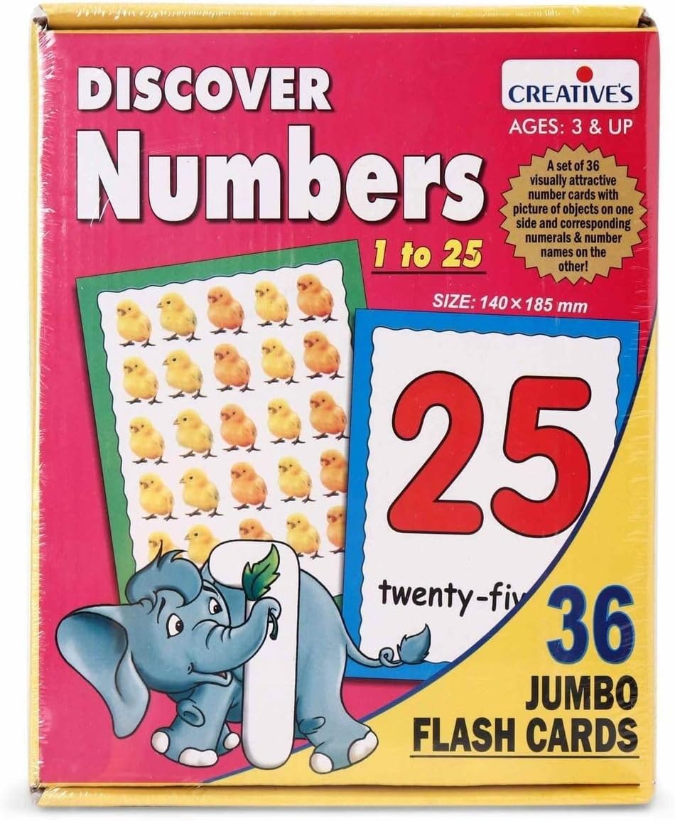 Creative Educational 0455 Flash Card Game Discover Numbers