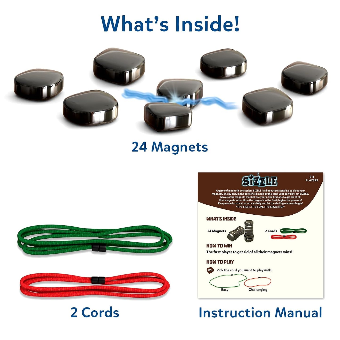 Skillmatics Sizzle - Classic Magnetic Attraction Toy & Strategy Game | Magnetic Toys & Games, Fun for Family Game Nights, Travel, Gifts for Teens & Adults Ages 15+, 2-4 Players