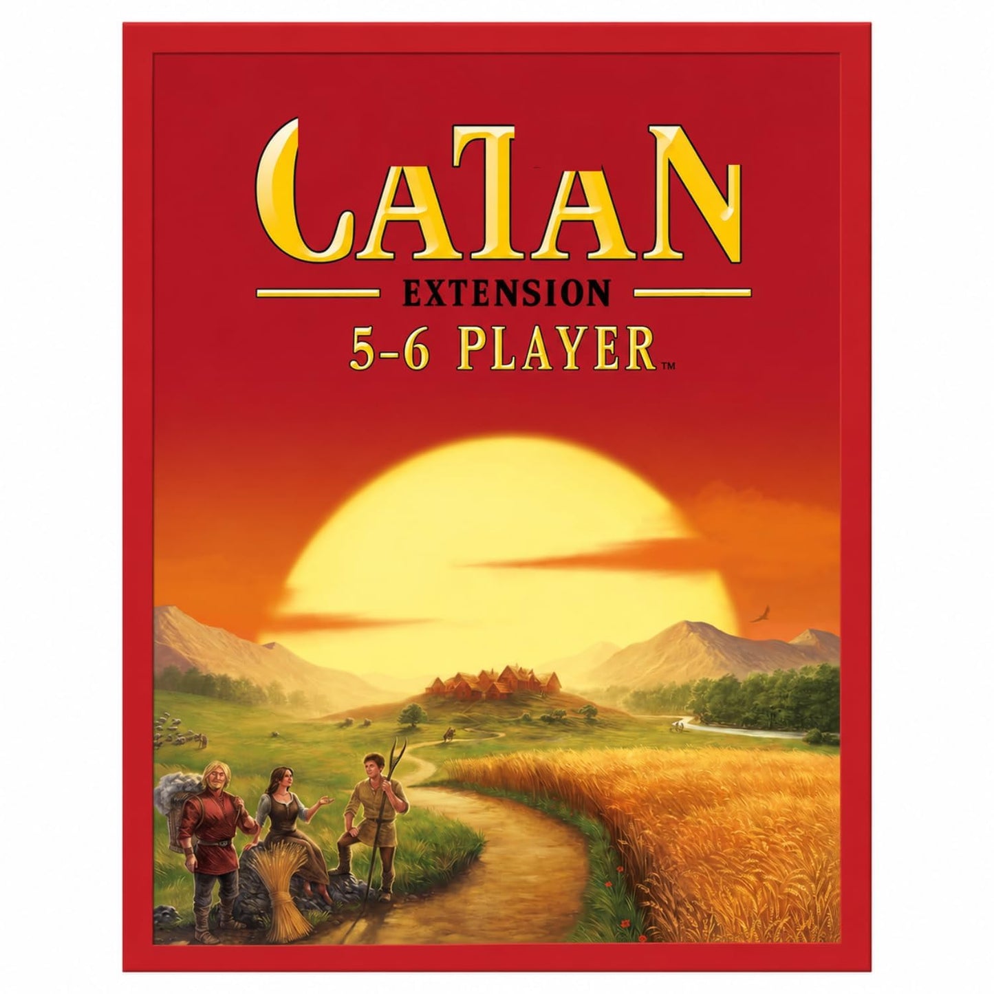 Cattan 5–6 Player Extension Board Game,Family Card Games for Adults and Kids,Fun Strategy & Party Game for All Ages, Multi Players, Perfect for Game Nights, Travel & Home Entertainment