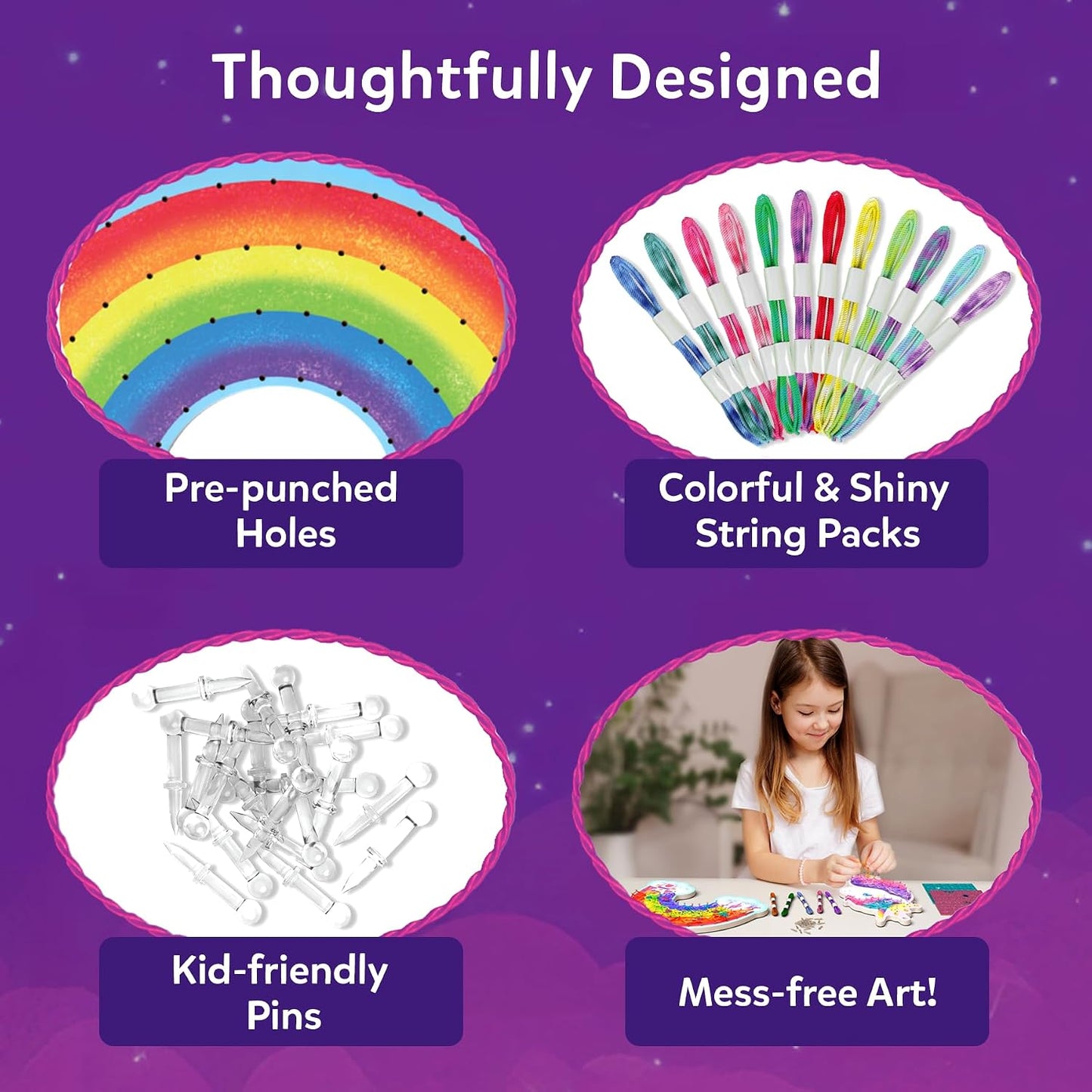 Skillmatics String Art Activity – Unicorn Magic, Mess-Free Art for Kids | Craft Kits & Supplies, DIY Decor & Creative Activity, Gifts for Girls & Boys Ages 6–12