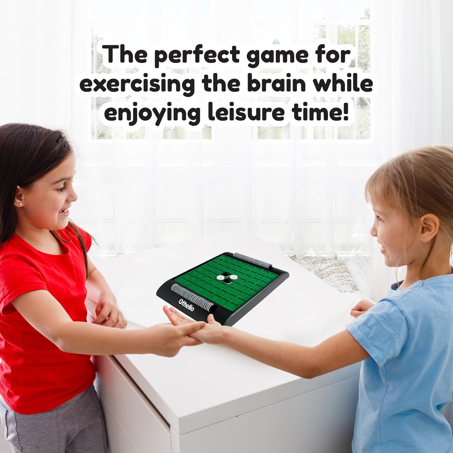 Funskool Othello Classic, Strategy Game, Board Game for Kids, Adults, Families, Educational, Fun, 2 Players, Family Fun, Learning Activity Toy for Childrens, Gift Set for Kid, Ages 7+ Years