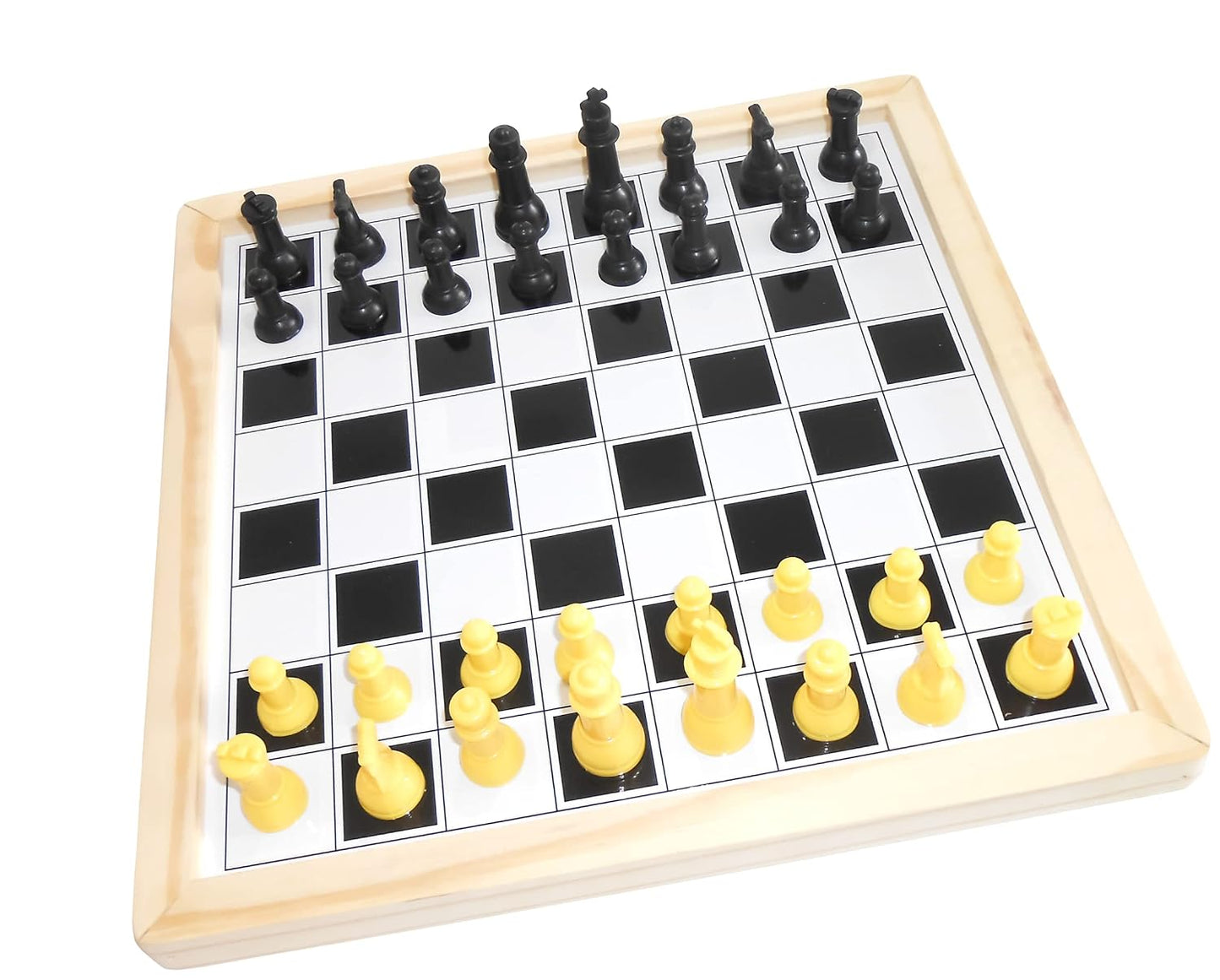 ZUDO TOYS Family Game (2 in 1 Chess & 9 Men)