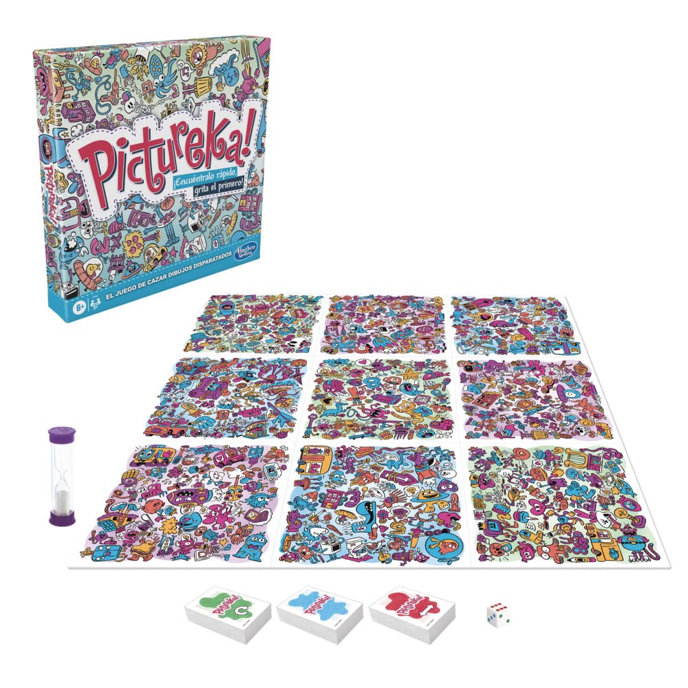 Hasbro Gaming F2564105 Pictureka Board Game for Children, Funny Family Game, from 6 Years, Multicoloured, Unique