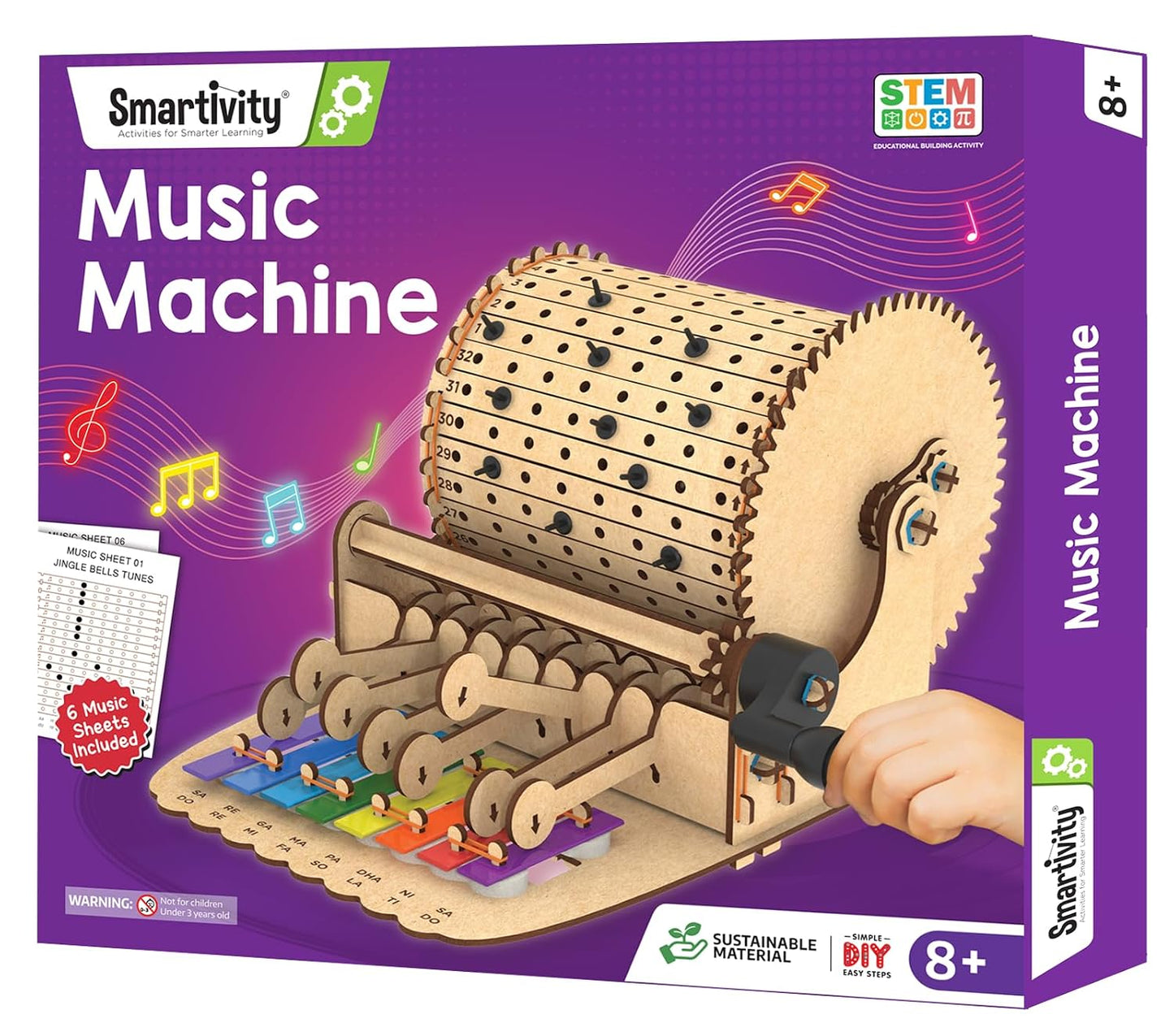 Smartivity DIY Music Machine Toy for Kids 8-14 Years | Create Your Own Music with 7 Preset Songs | STEM Toy | Christmas & Birthday Gift for Girls & Boys 8-14 Years