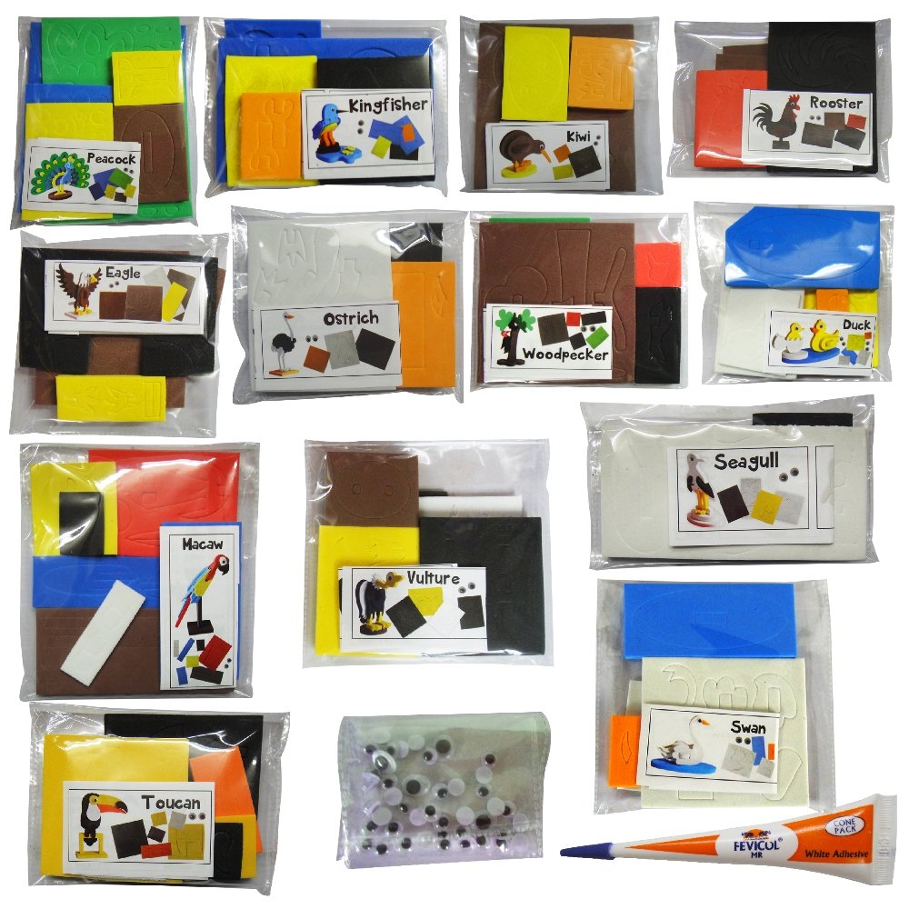 Imagimake Mapology Birds Around The World | Make 13 Miniature Models| 3D Puzzle for Kids | Birthday Gift for Girls & Boys | Educational Toys for 5,6,7,8,9 Years