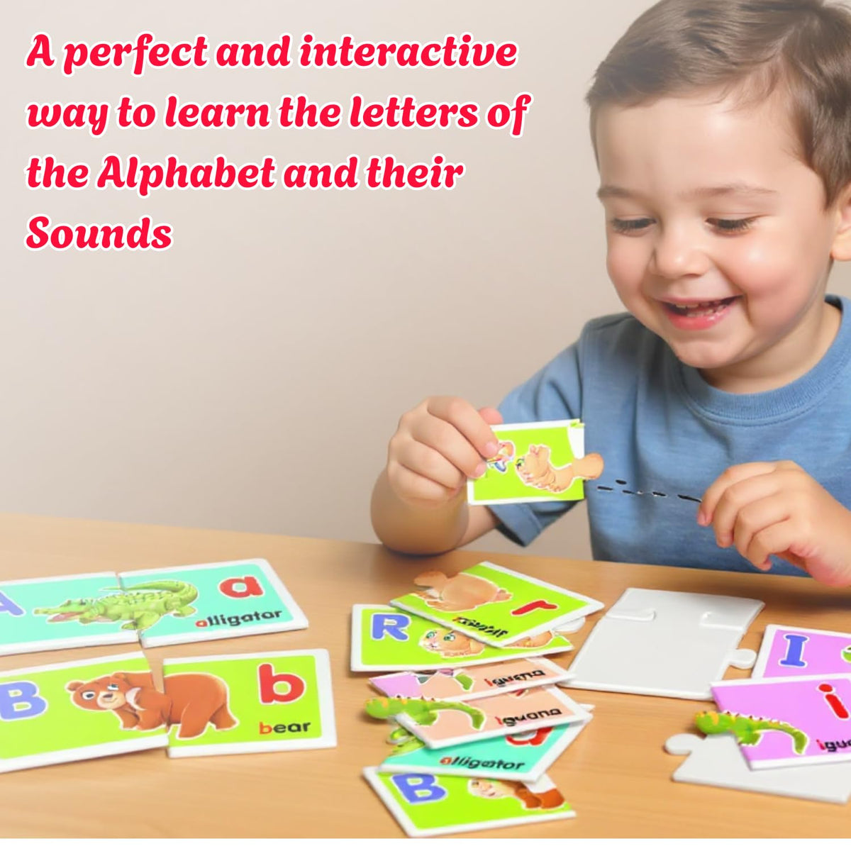 Creative’s ABC Animals, Learn the Alphabet with Animal Names, Early Puzzles, Learning & Educational Puzzles for Kids, Self-Correcting, Letter Sound Recognition, Ages 3 & Up
