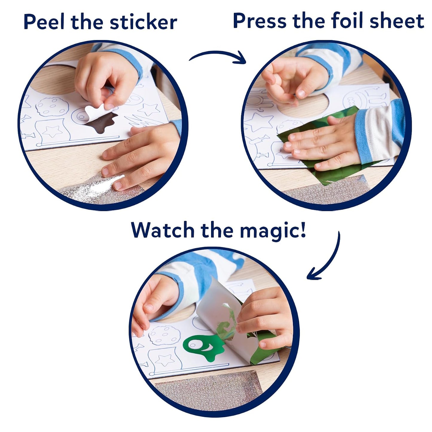 Skillmatics Foil Fun – Space, No Mess Art & Craft Kit for Kids | DIY Creative Activity, Travel Toys, Perfect Gifts for Girls & Boys Ages 4, 5, 6, 7, 8, 9