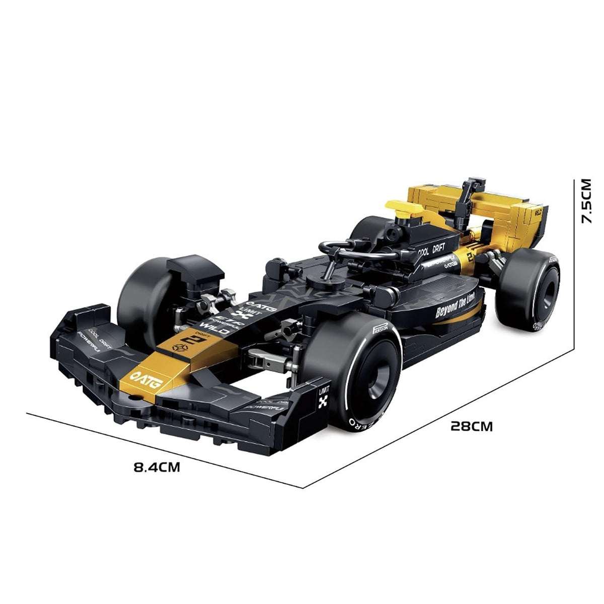 Hurricane F1 Race Car Building Block Toy Set for 7+ (458 Pieces) Gifting for Boys and Girls