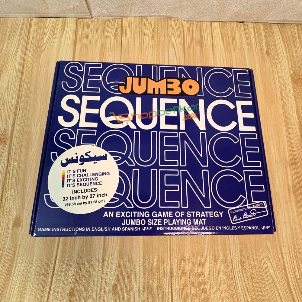 Jumbo Sequence Game Mat for Family Fun | 32x27 Inch | Ages 7+ | Perfect Game Night Activity