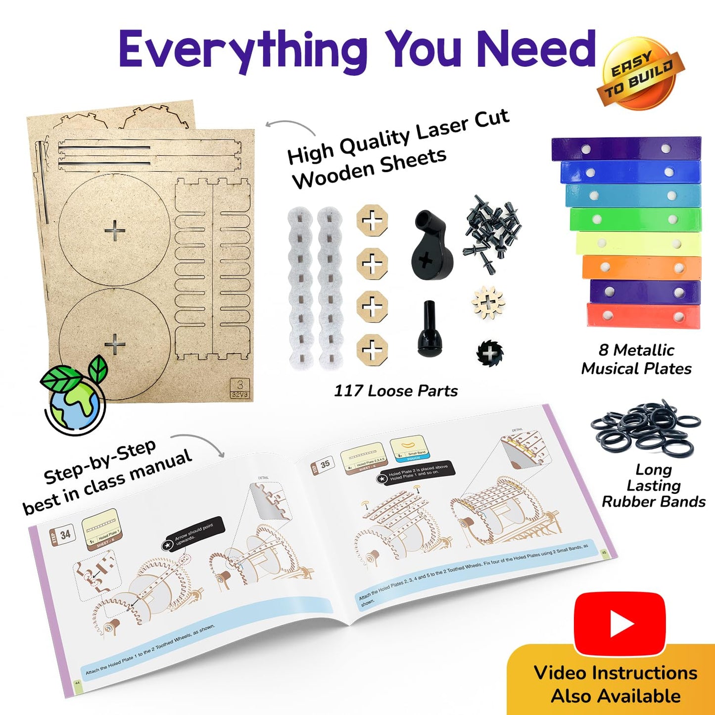 Smartivity DIY Music Machine Toy for Kids 8-14 Years | Create Your Own Music with 7 Preset Songs | STEM Toy | Christmas & Birthday Gift for Girls & Boys 8-14 Years