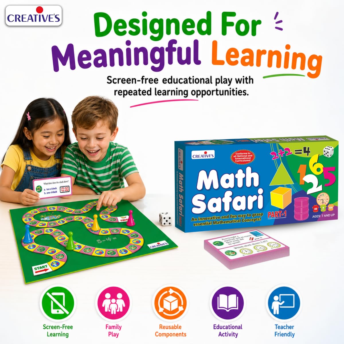 क्रिएटिव एजुकेशनल एड्स प्रा. Ltd. 0229 गणित सफारी-I 6 9 वर्ष बच्चों के लिए