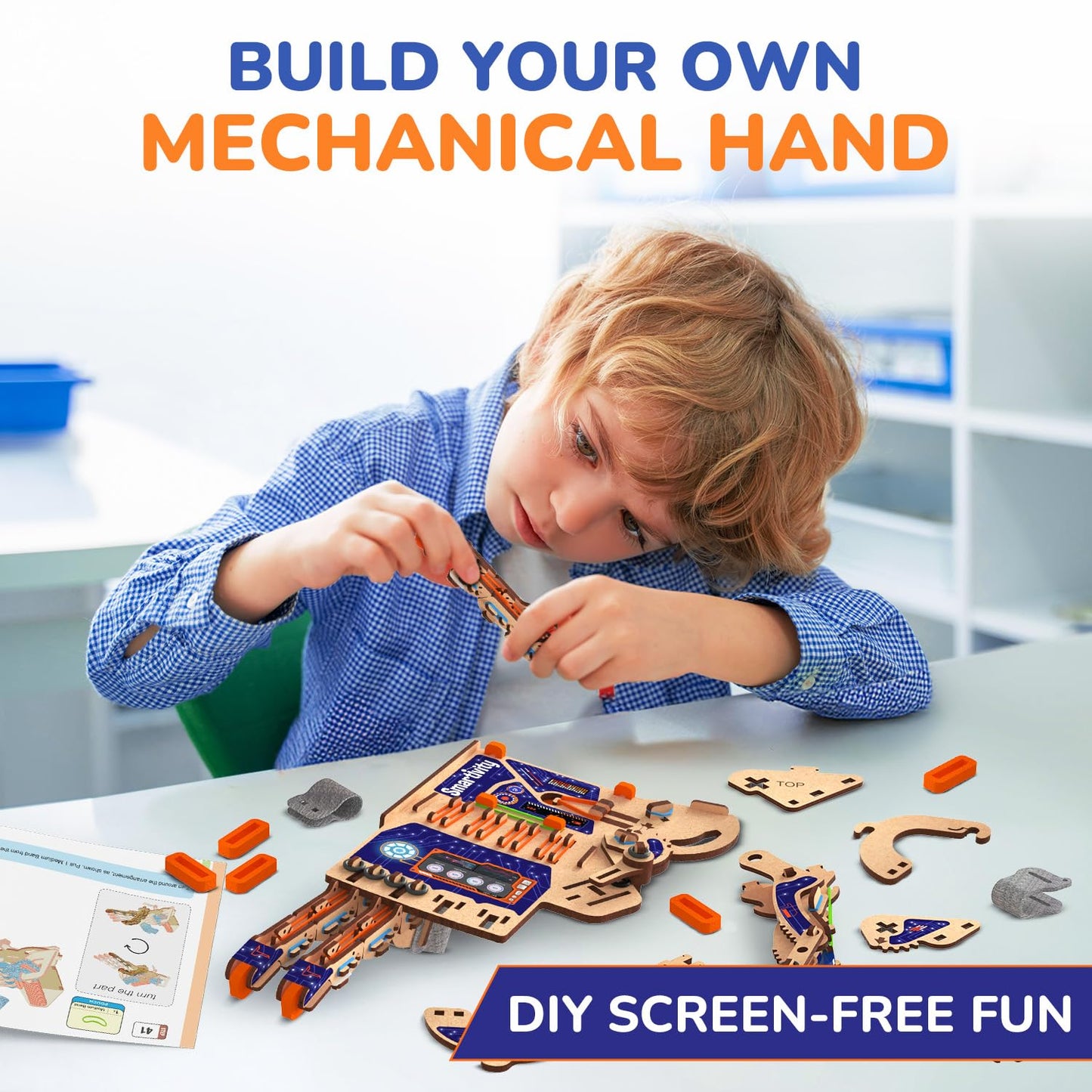 Smartivity Robotic Mechanical Hand STEM Toy for Kids 8-14 | Parents' Choice Award Winner | Superhero STEM Toy | Birthday Gift for Boys & Girls Ages 8,9,10,11,12,13,14