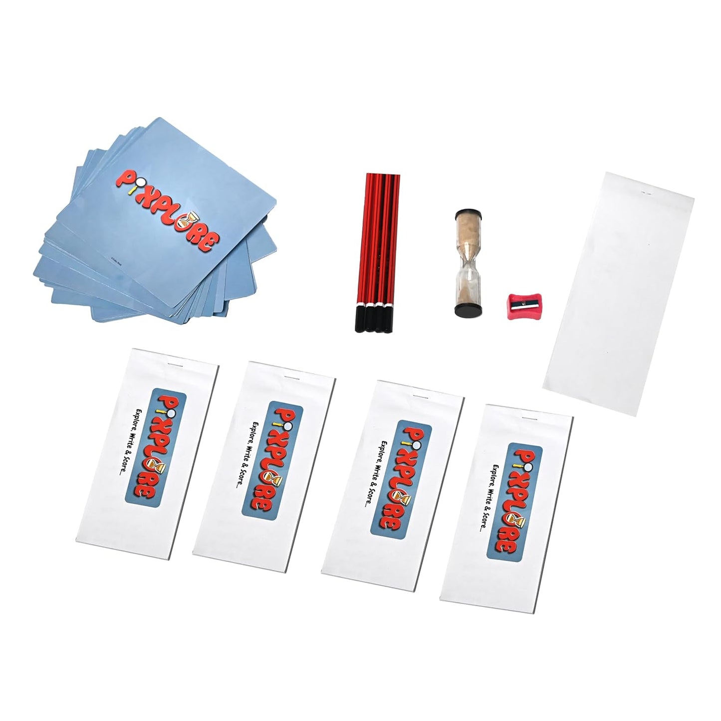 Pixplore Educational Board Game, 2-8 Players, Ages 8+, Memory Enhancement and Vocabulary Building Card Game, 30 Minutes Play Time