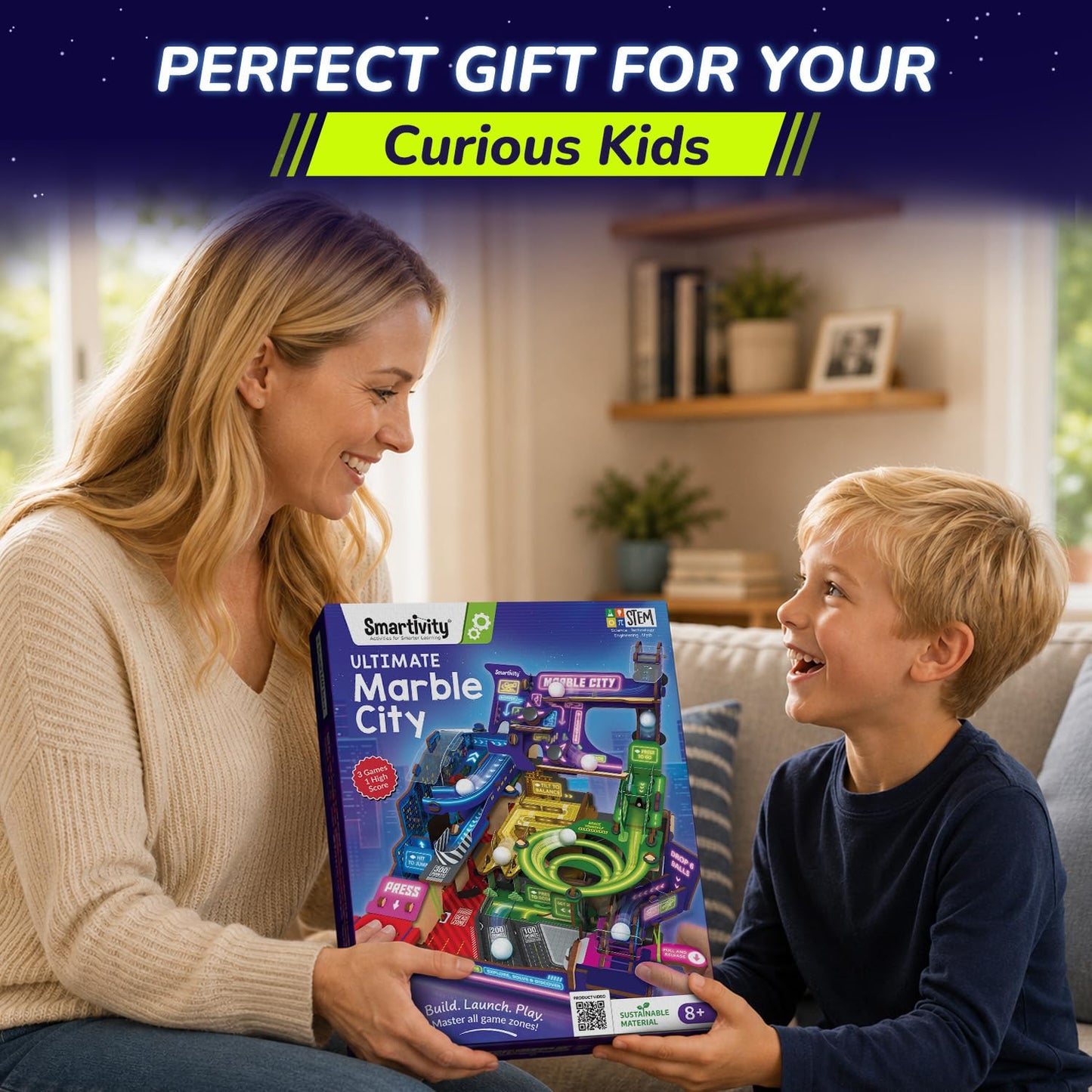 Smartivity Ultimate Marble City for Kids 8-14 Years | 3in1 Spiral, Maze & Hopper Game Zones | Build & Play STEM Toy | Birthday Gift for Boys & Girls Ages 8-14 Years