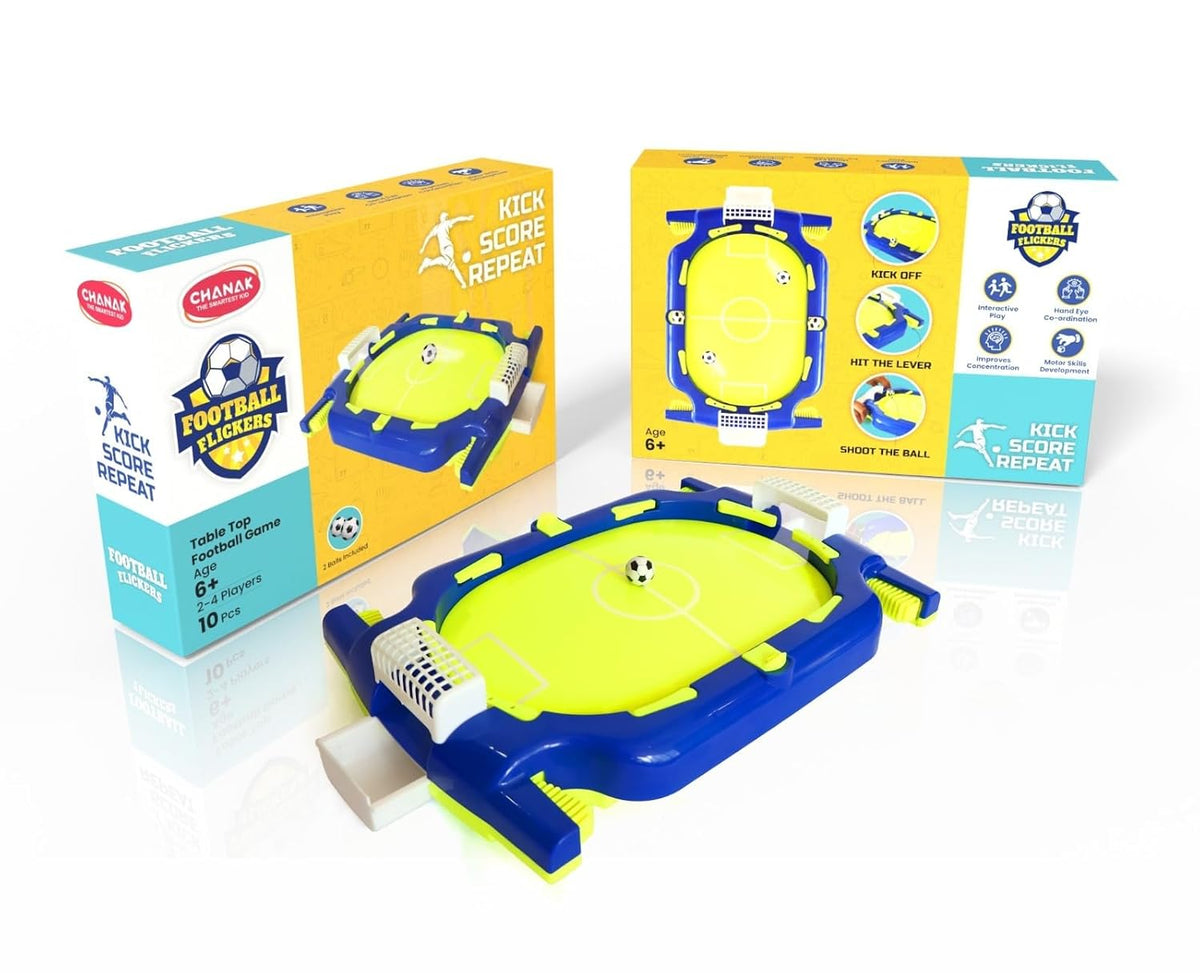 TAN GRAM Football Flickers, Table Top Football Game, Age 6+, 2-4 Players