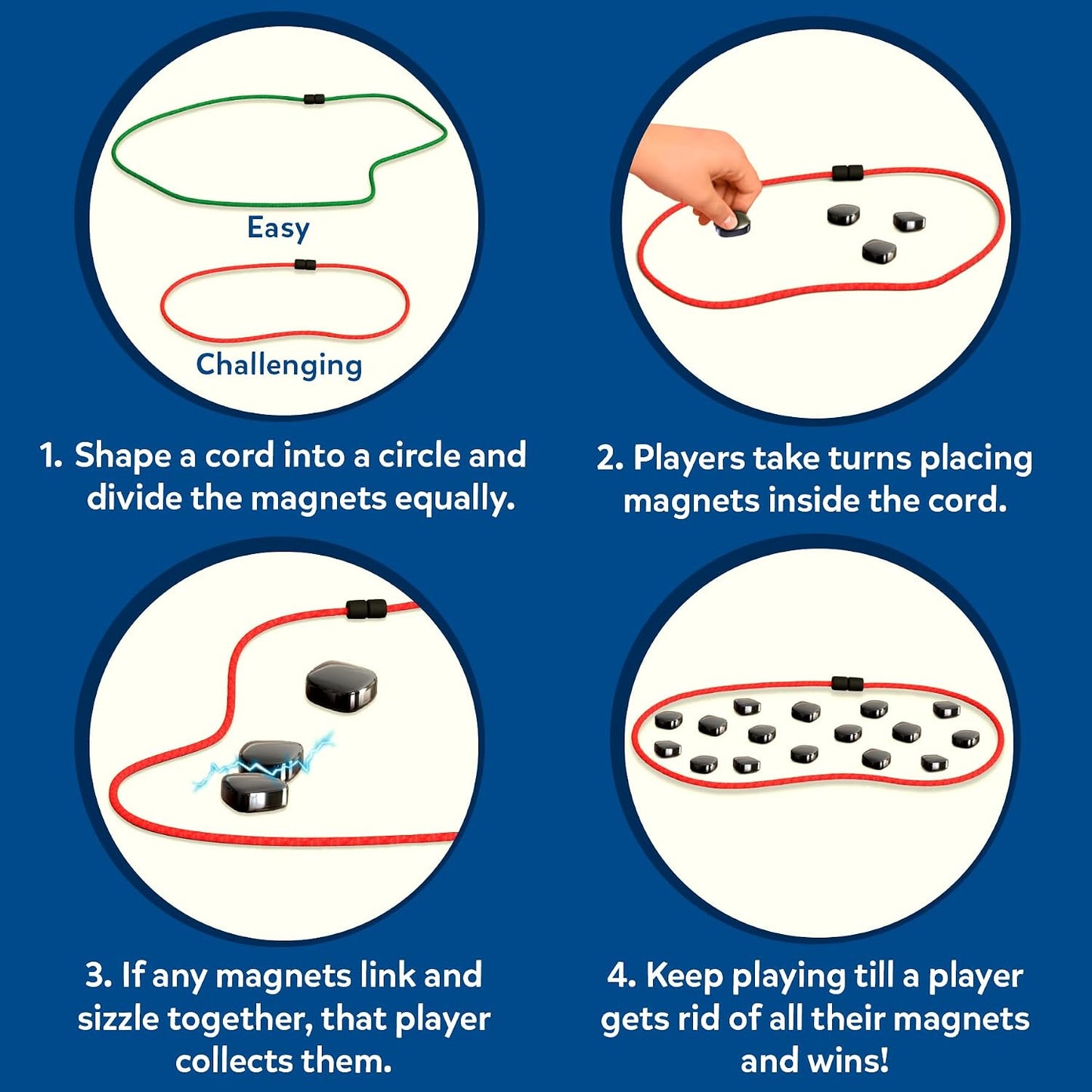 Skillmatics Sizzle - Classic Magnetic Attraction Toy & Strategy Game | Magnetic Toys & Games, Fun for Family Game Nights, Travel, Gifts for Teens & Adults Ages 15+, 2-4 Players