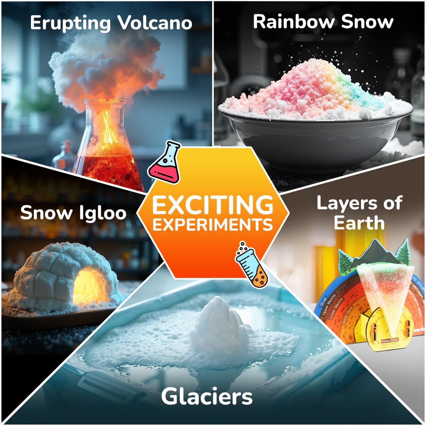 Smartivity Mega Crystal Earth Science Kit for Kids 8-14 Years | Explore Earth, Crystal & Fossilization Concepts | STEM Science Toy | Birthday Gift for Boys & Girls 8-14 Years